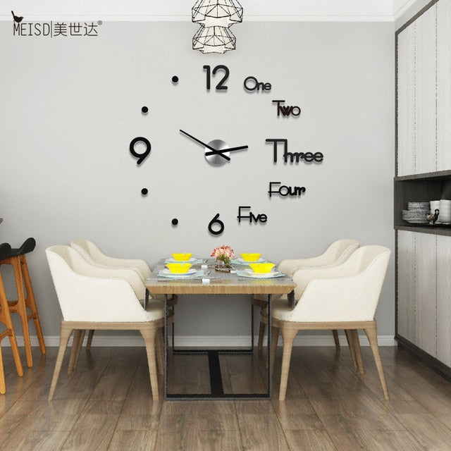 TikTokClok - 3D Wall Sticker Clock