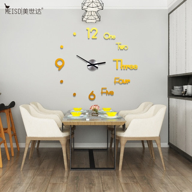 TikTokClok - 3D Wall Sticker Clock